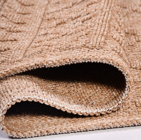 Crea Halı Belen BR003 Kahverengi Hasır Dokuma Hav Toz Vermez Modern Halı Hasır Yolluk My Crea Home