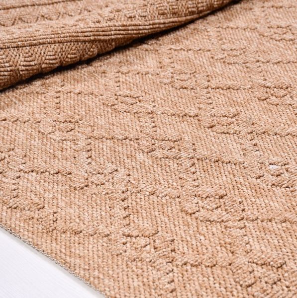 Crea Halı Belen BR003 Kahverengi Hasır Dokuma Hav Toz Vermez Modern Halı Hasır Yolluk My Crea Home
