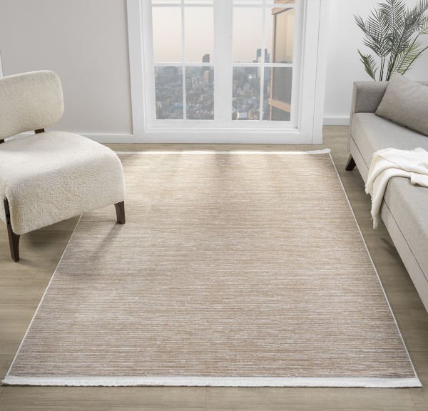 Seyran Vista 5119 Kahve Salon Halısı Yolluk Yumuşak Tuşeli Modern Dokuma Makine Halısı