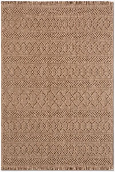 Crea Halı Belen BR004 Kahverengi Hasır Dokuma Hav Toz Vermez Modern Halı Hasır Yolluk My Crea Home