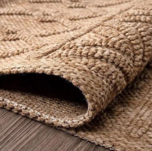 Crea Halı Belen BR004 Kahverengi Hasır Dokuma Hav Toz Vermez Modern Halı Hasır Yolluk My Crea Home