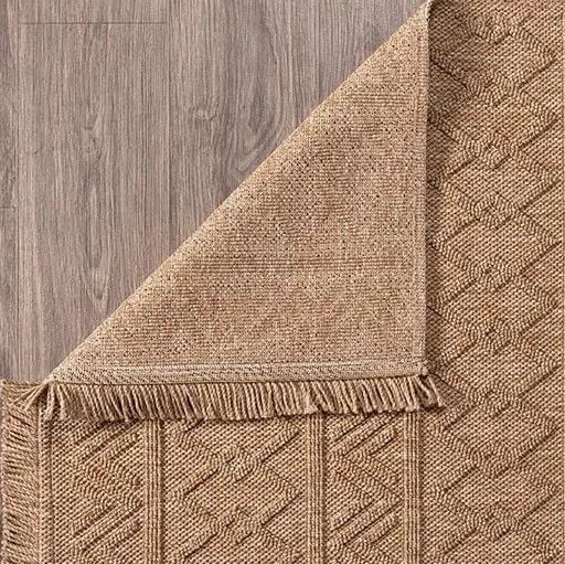 Crea Halı Belen BR004 Kahverengi Hasır Dokuma Hav Toz Vermez Modern Halı Hasır Yolluk My Crea Home