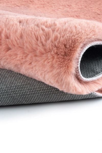 Luka Tavşan Post Pudra Yumuşak Tüylü Kaymaz Tabanlı Ekstra Yumuşak Dokulu Halı